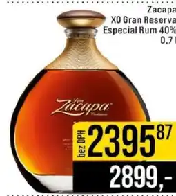 Jip Zacapa XO Gran Reserva Especial Rum 40% 0,7l nabídka
