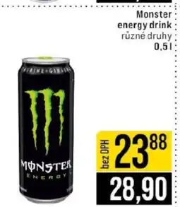 Jip Monster Energy drink nabídka