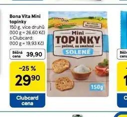 Tesco Bonavita vita mini topinky nabídka