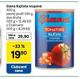 Tesco Gian rajčata loupaná nabídka