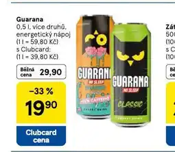 Tesco Guarana energetický nápoj nabídka