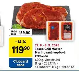 Tesco Marinovaná vepřová krkovice nabídka