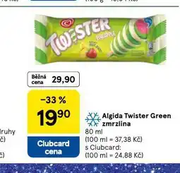 Tesco Algida twister zmrzlina nabídka