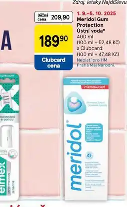 Tesco Meridol ústní voda nabídka
