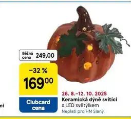 Tesco Keramická dýně svítící nabídka