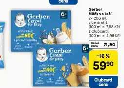 Tesco Gerber cereal mlíčko s kaší nabídka