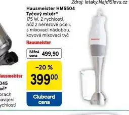 Tesco Hausmeister tyčový mixér nabídka