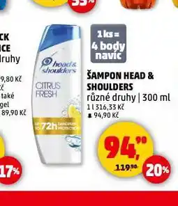 Penny Market Head & shoulders šampon na vlasy nabídka