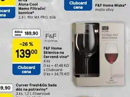Tesco Sklenice na červené víno nabídka