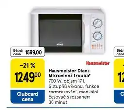 Tesco Hausmeister diana mikrovlnná trouba nabídka