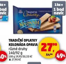 Penny Market Opavia kolonáda tradiční oplatky nabídka
