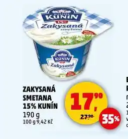 Penny Market Kunín zakysaná smetana nabídka
