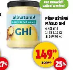 Penny Market Ghí přepuštěné máslo nabídka
