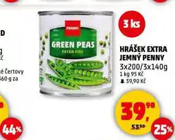 Penny Market Hrášek extra jemný nabídka