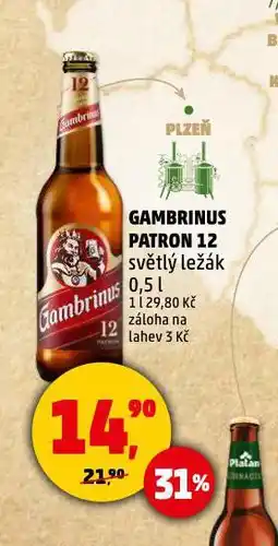 Penny Market Pivo gambrinus nabídka