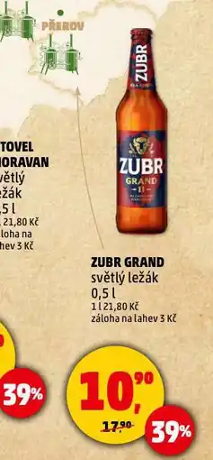 Penny Market Pivo zubr grand nabídka