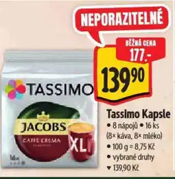 Albert Tassimo Kapsle nabídka