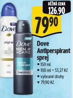 Albert Dove Antiperspirant sprej nabídka
