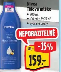 Albert Nivea Tělové mléko nabídka