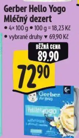 Albert Gerber Hello Yogo Mléčný dezert nabídka