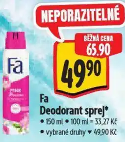 Albert Fa Deodorant sprej nabídka