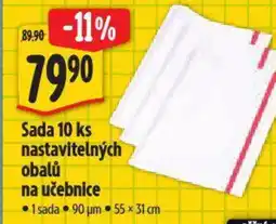 Albert Sada nastavitelných obalů na učebnice nabídka