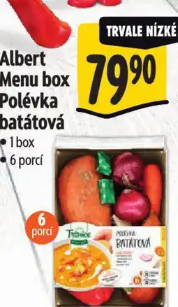 Albert Albert Menu box Polévka batátová nabídka