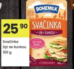 Kubík potraviny BOHEMILK Svačinka Sýr se šunkou nabídka
