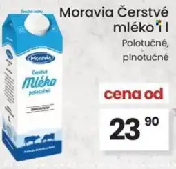 Kubík potraviny Moravia Čerstvé mléko nabídka