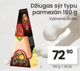 Kubík potraviny Džiugas sýr typu parmezán nabídka