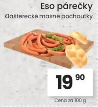 Kubík potraviny Eso párečky nabídka