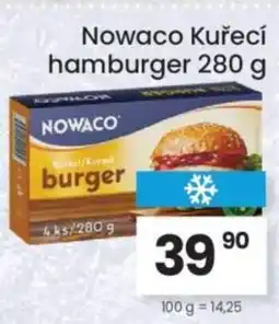 Kubík potraviny NOWACO Kuřecí hamburger nabídka