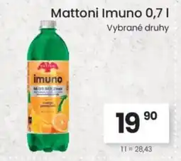 Kubík potraviny Mattoni Imuno nabídka