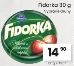 Kubík potraviny OPAVIA Fidorka nabídka