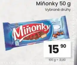 Kubík potraviny Miñonky nabídka