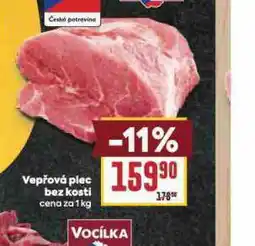 Billa Vepřová plec bez kosti nabídka