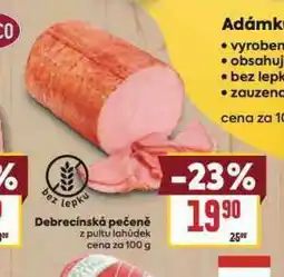 Billa Debrecínská pečeně nabídka