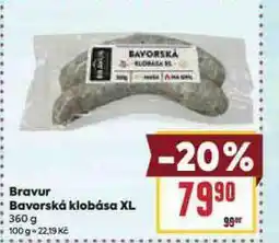 Billa Bavorská klobása xl nabídka