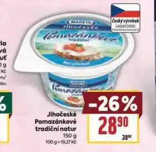 Billa Jihočeské tradiční pomazánkové nabídka