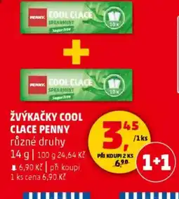 Penny Market Žvýkačky cool clace Penny nabídka