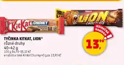 Penny Market Tyčinka Kitkat, Lion nabídka