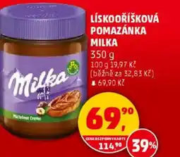 Penny Market Milka Lískooříšková pomazánka nabídka
