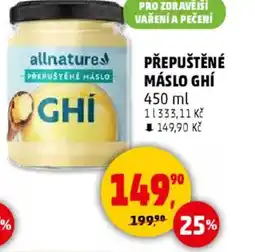 Penny Market Přepuštěné máslo Ghí nabídka