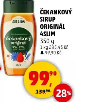 Penny Market 4SLIM Čekankový sirup originál nabídka