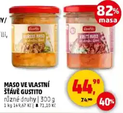 Penny Market Maso ve vlastní šťávě Gustito nabídka
