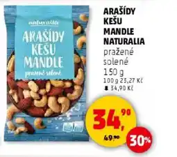 Penny Market Arašídy kešu mandle Naturalia nabídka