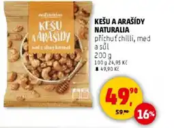 Penny Market Kešu a arašídy Naturalia nabídka