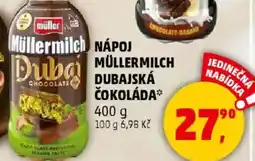 Penny Market Nápoj Mullermilch dubaiská čokoláda nabídka
