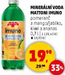 Penny Market Minerální voda Mattoni imuno nabídka