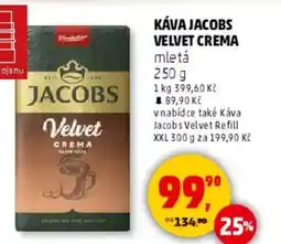 Penny Market Káva Jacobs velvet crema nabídka